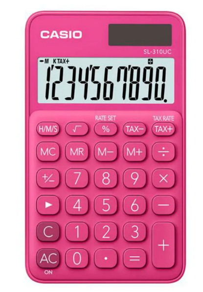 Калькулятор кишеньковий 10 розрядів червоний Casio (SL-310UC-RD-W-EC)